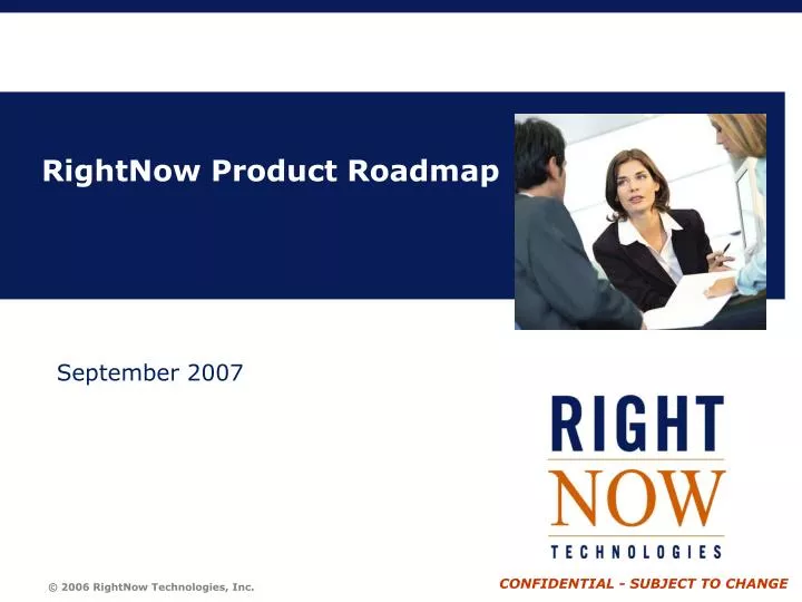 rightnow product roadmap