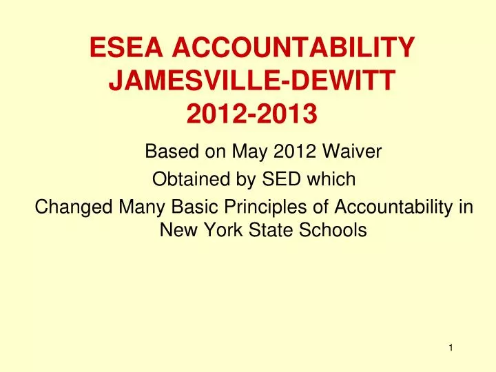 esea accountability jamesville dewitt 2012 2013