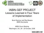 IABIN Vision Meeting Washington, DC, 28 – 29 October, 2008 - slide 1