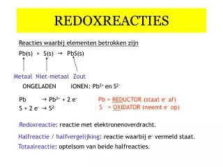 redoxreacties
