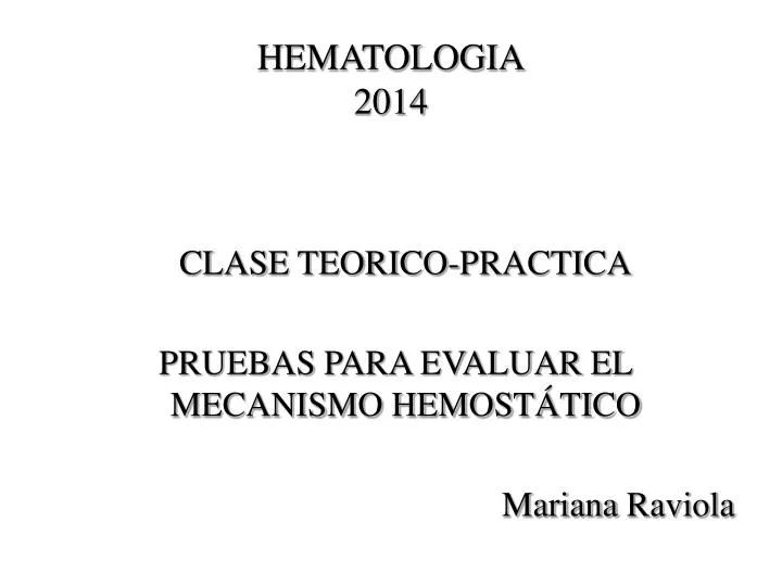 hematologia 2014