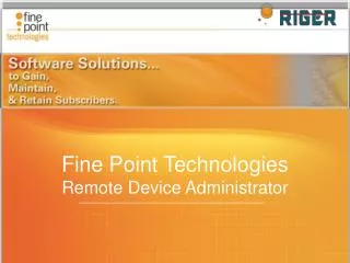 Fine Point Technologies Remote Device Administrator
