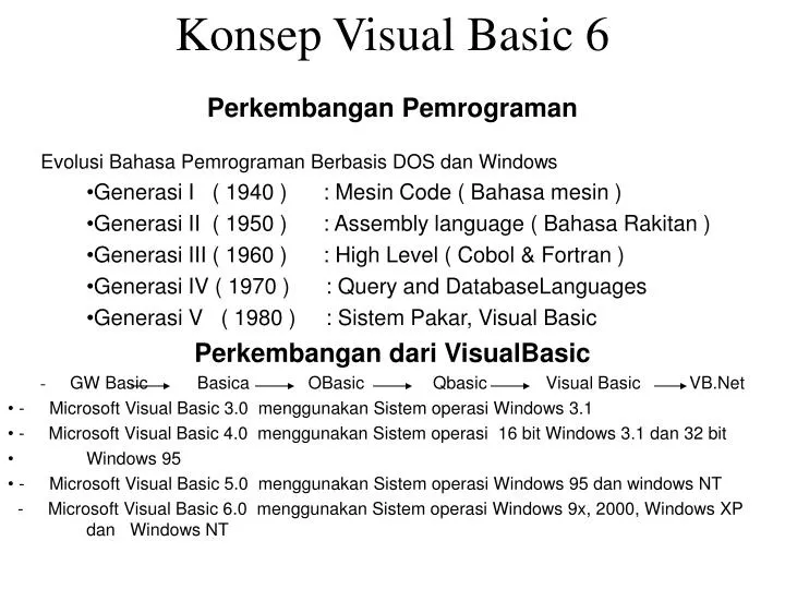 konsep visual basic 6