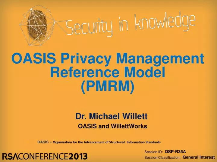 oasis privacy management reference model pmrm