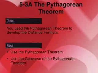 5-3A The Pythagorean Theorem