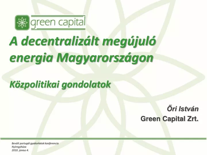 a decentraliz lt meg jul energia magyarorsz gon k zpolitikai gondolatok