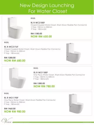 New Design Launching For Water Closet