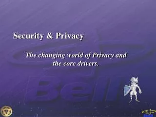 Security &amp; Privacy
