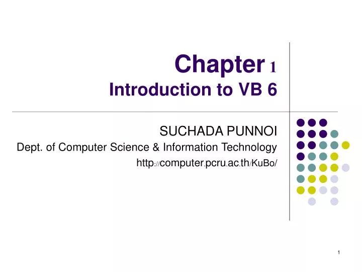 chapter 1 introduction to vb 6