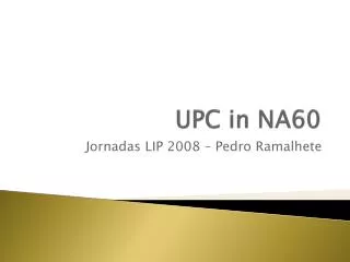 UPC in NA60
