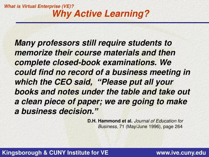 why active learning