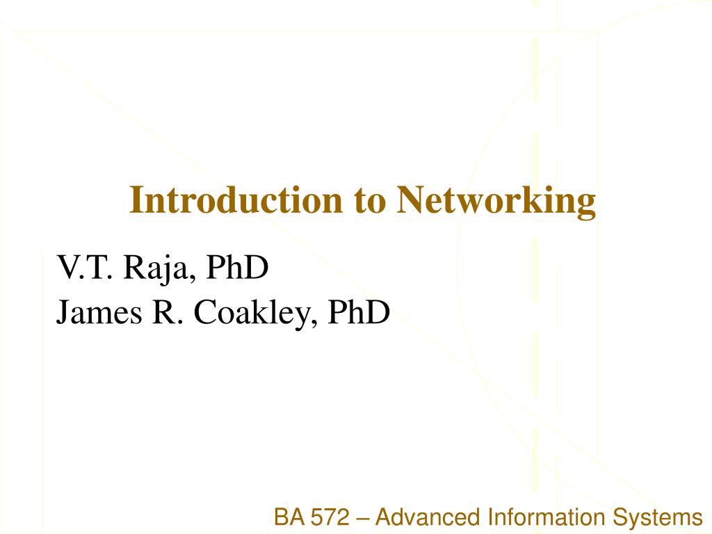 Networking Introduction.ppt PPT - Introduction to Networking PowerPoint Presentation, free download ...