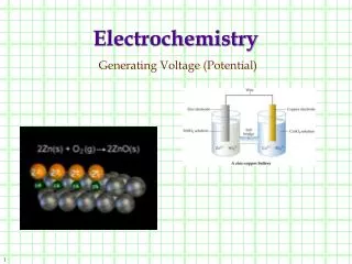 Electrochemistry Generating Voltage (Potential)