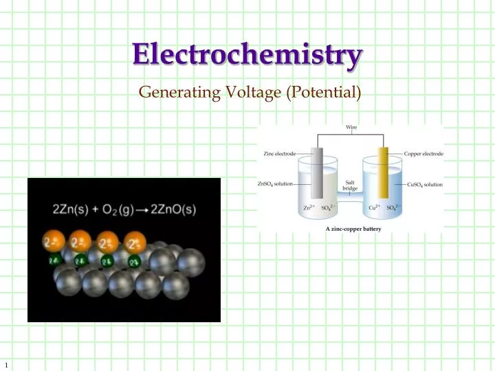 electrochemistry generating voltage potential