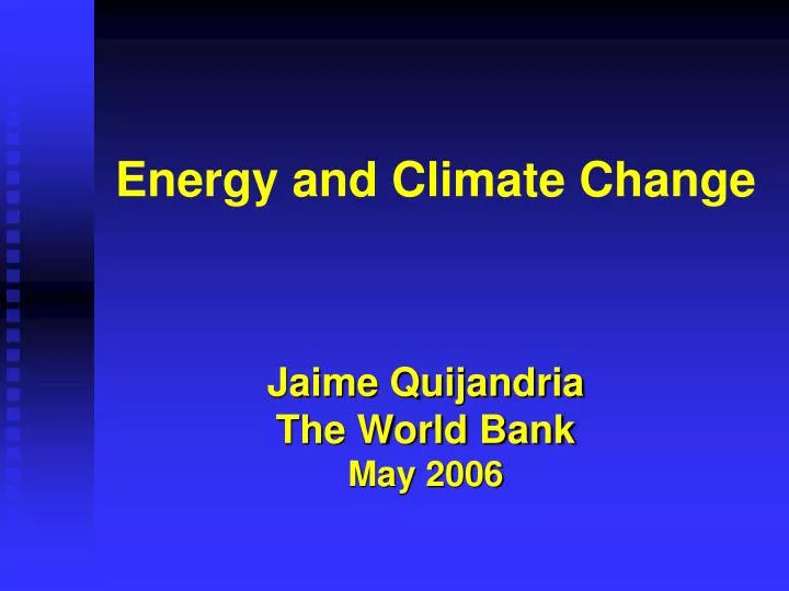 energy and climate change