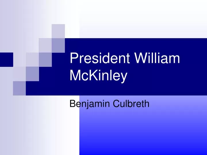 president william mckinley