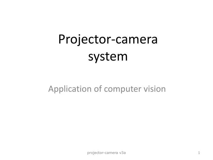 projector camera system