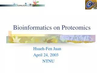 Bioinformatics on Proteomics
