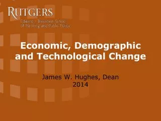 economic demographic and technological change