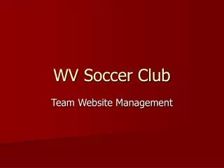 WV Soccer Club