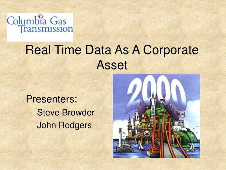 real time data as a corporate asset