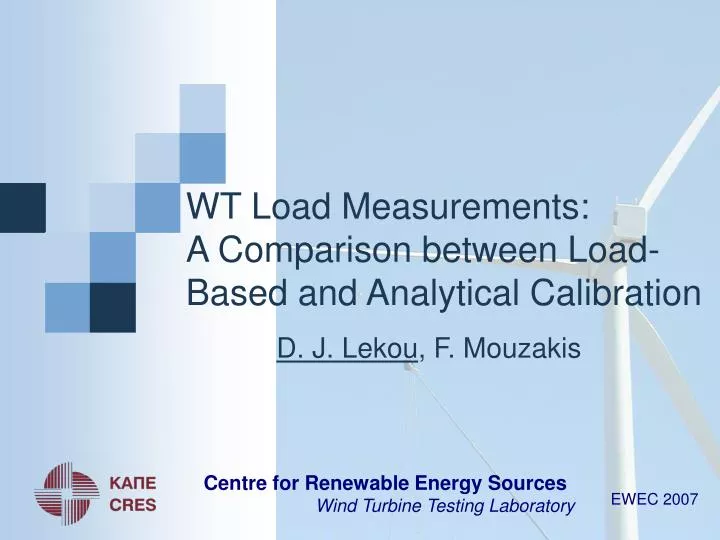 wt load measurements a comparison between load based and analytical calibration