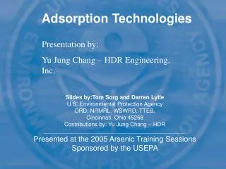 Adsorption Technologies