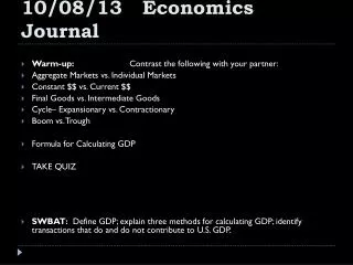 10/08/13 Economics Journal