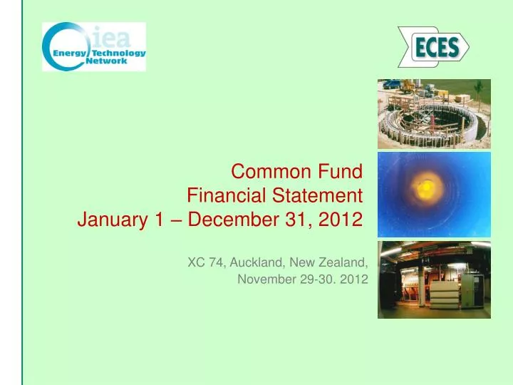 common fund financial statement january 1 december 31 201 2