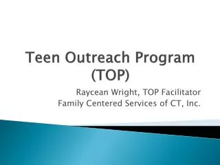 Teen Outreach Program (TOP)