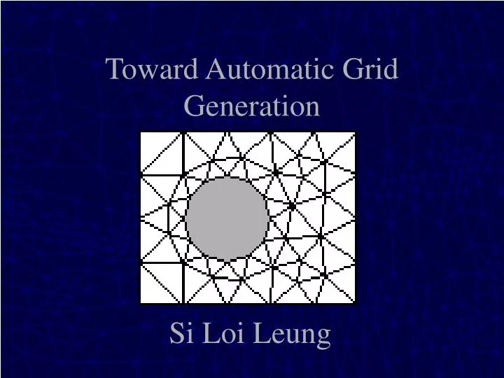 toward automatic grid generation