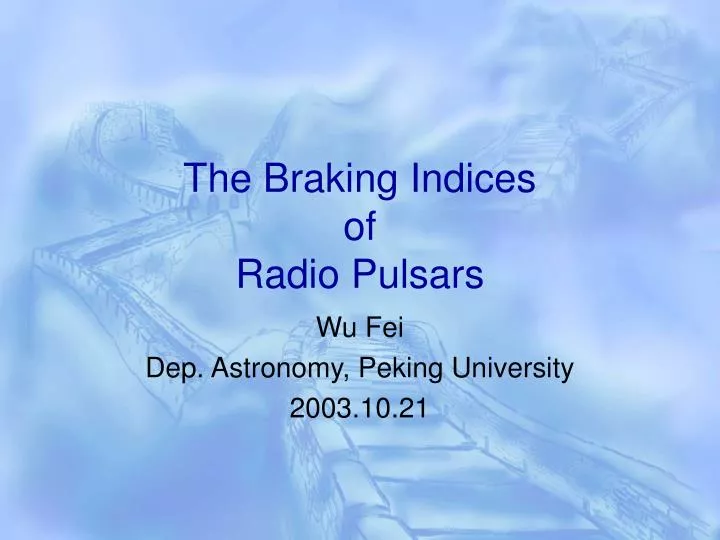 the braking indices of radio pulsars