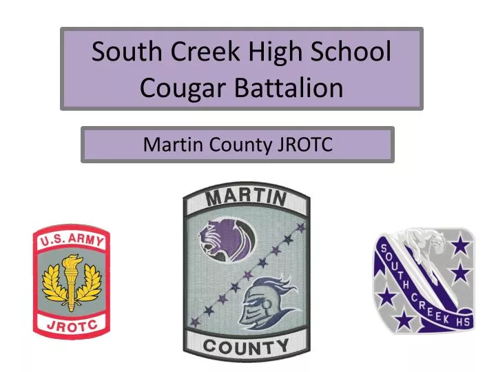 south creek high school cougar battalion