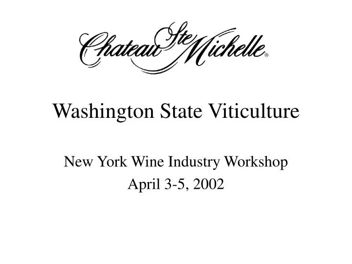 washington state viticulture