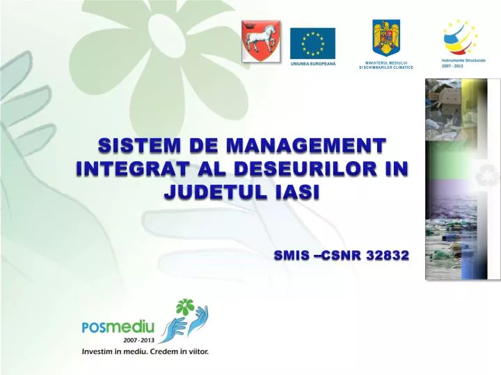 sistem de management integrat al deseurilor in judetul iasi