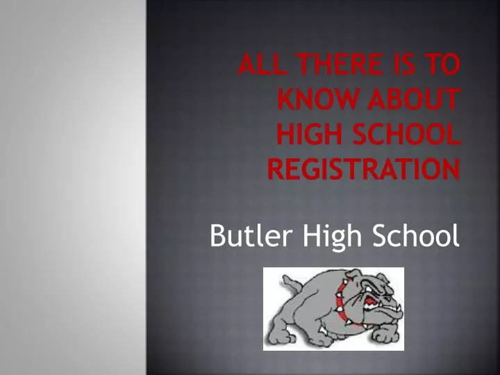 all there is to know about high school registration