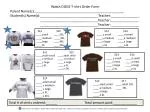Watch DOGS T-shirt Order Form Parent Name(s):________________________________________________