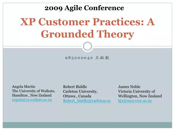 xp customer practices a grounded theory