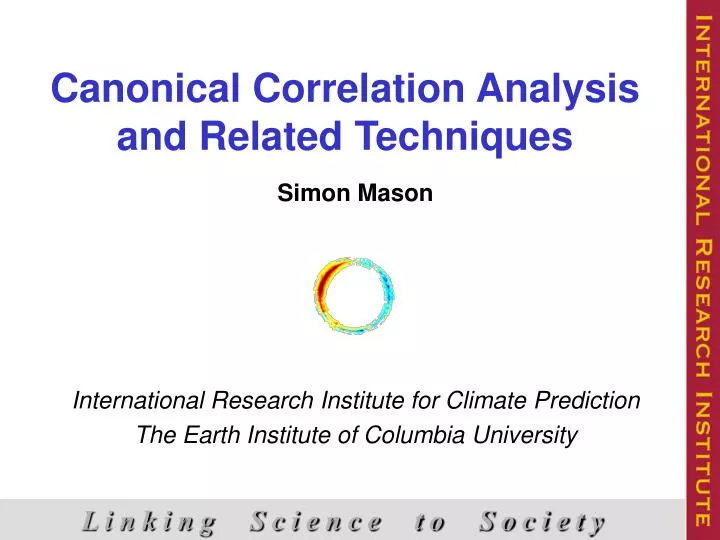 canonical correlation analysis and related techniques