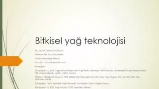 bitkisel ya teknolojisi