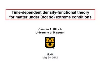 Time-dependent density-functional theory for matter under (not so) extreme conditions