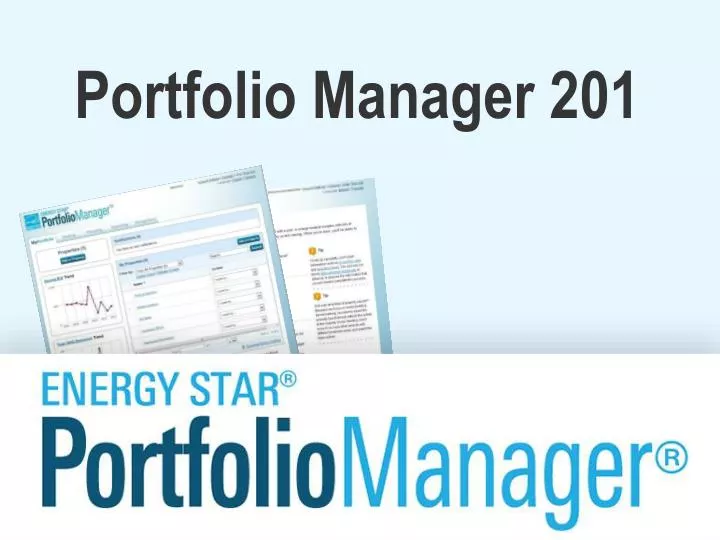 portfolio manager 201