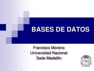bases de datos