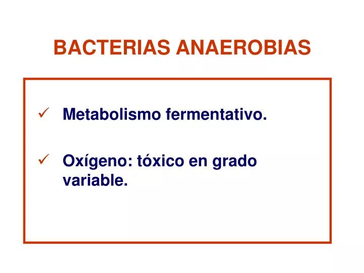 bacterias anaerobias