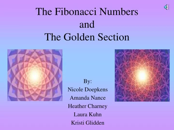 the fibonacci numbers and the golden section