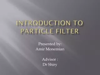 Introduction to particle filter