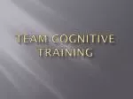 Team Cognitive Training - slide 1