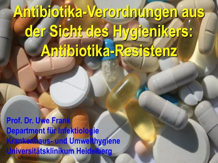 antibiotika verordnungen aus der sicht des hygienikers antibiotika resistenz