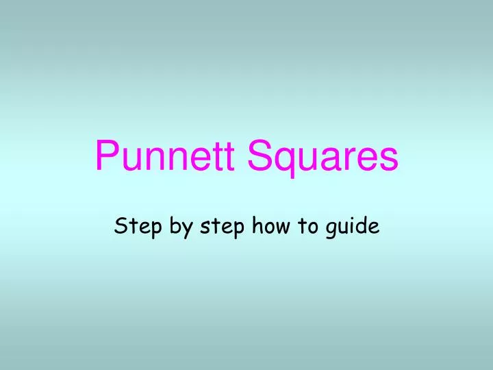 punnett squares