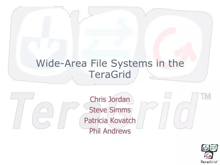 wide area file systems in the teragrid